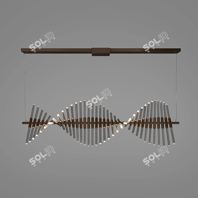 Elegant Element Pendant Light 3D model image 2