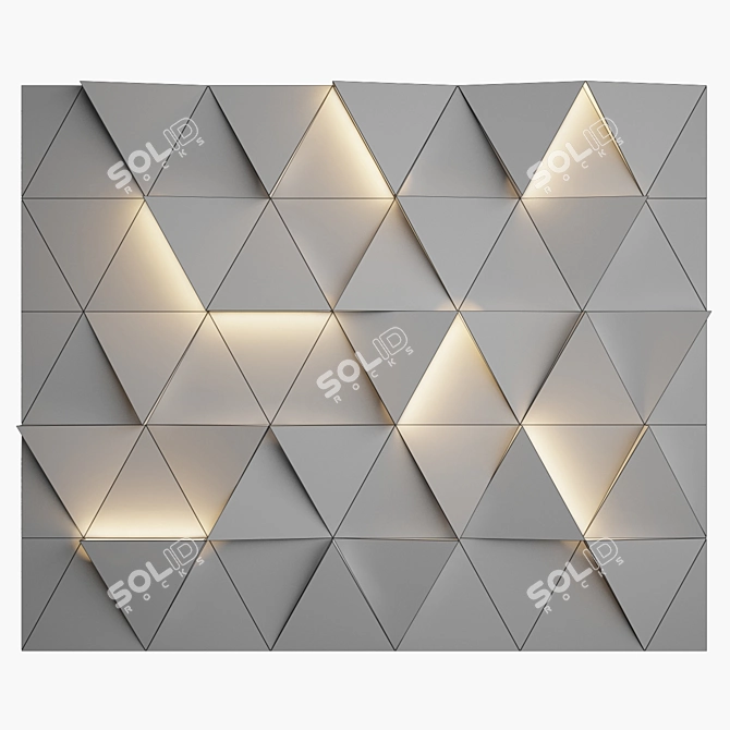 Modern Wall Panel 3D Model 3D model image 3