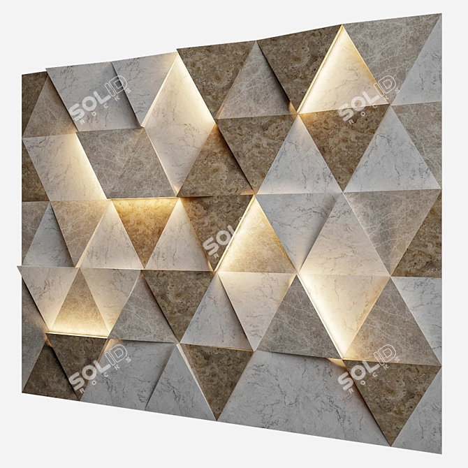 Versatile Wall Panel Set 3D model image 2