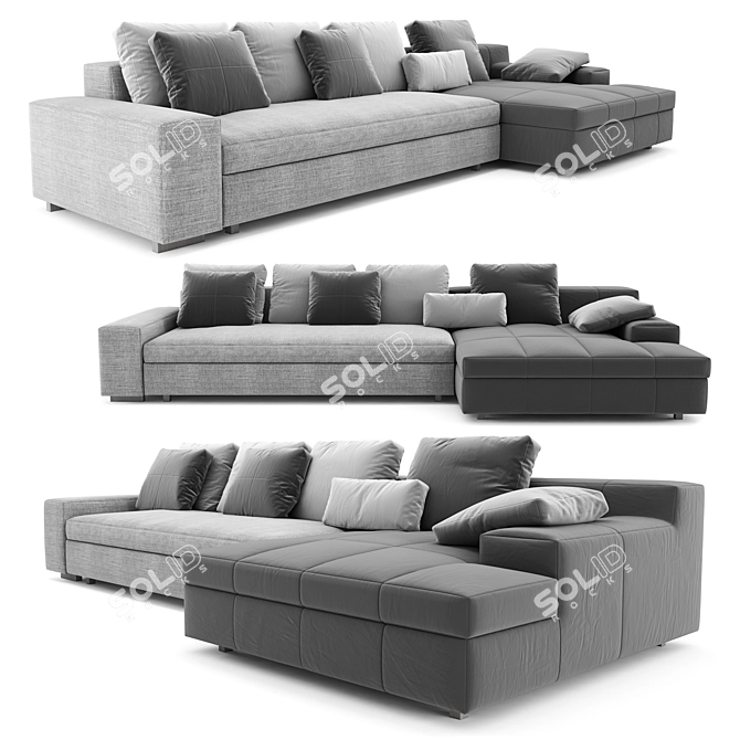 Modern Linteloo Madison 2 Sofa 3D model image 1