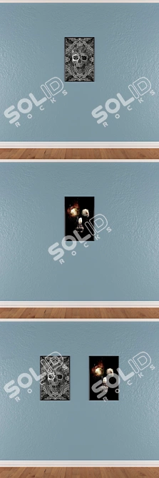 Versatile Set of Wall Paintings 3D model image 3