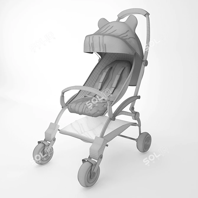 Yoya Mickey 175 Lightweight Stroller 3D model image 2