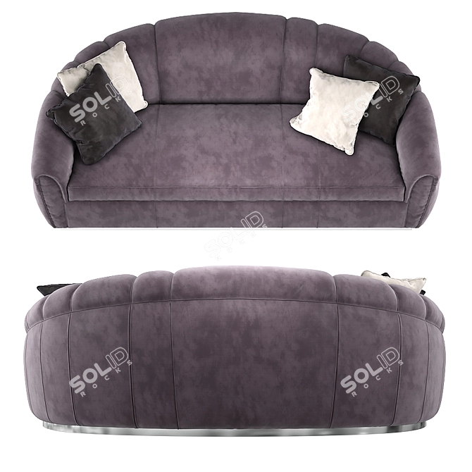Elegant Manila Sofa: Unmatched Comfort 3D model image 2