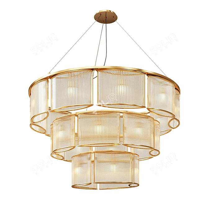 Stylish Stilio Pendant Lamp 3D model image 1