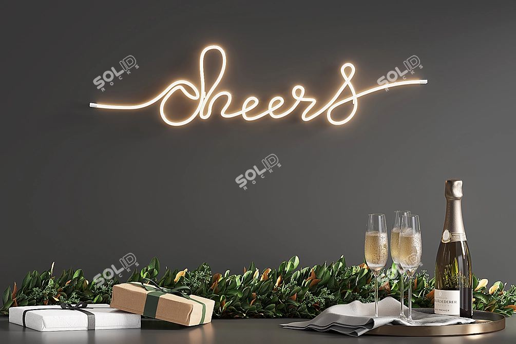 Elegant Joh Rug - 2000x3000mm 3D model image 9