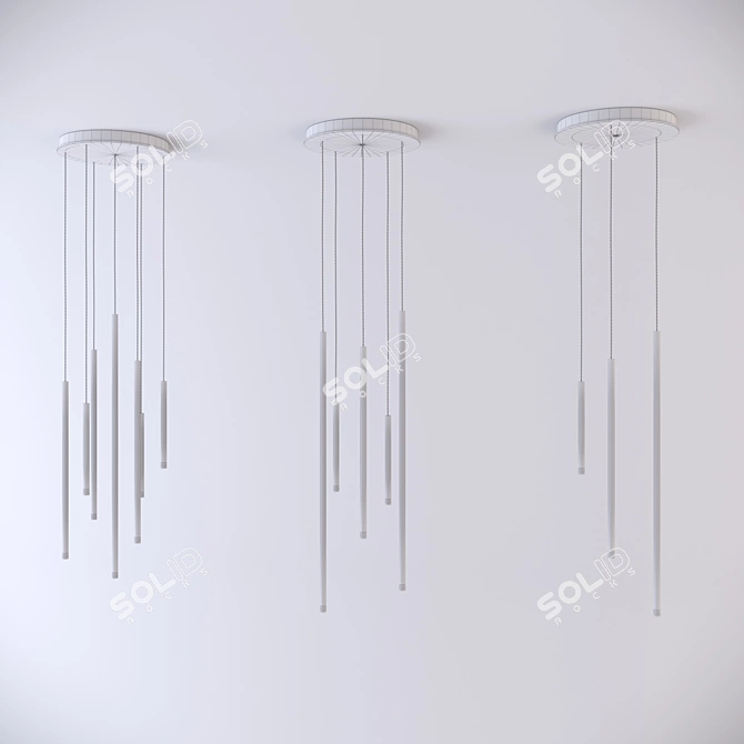 Title: Nano Cluster Pendant Light 3D model image 3