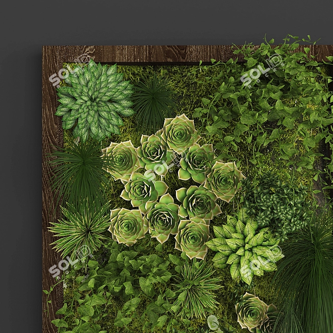 Vertical Green Wall Kit 3D model image 2