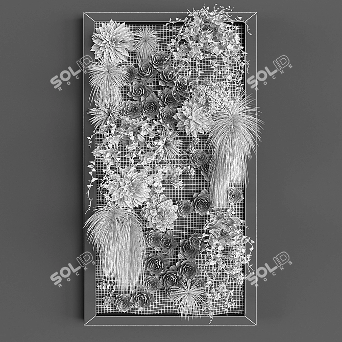 Vertical Green Wall Kit 3D model image 3