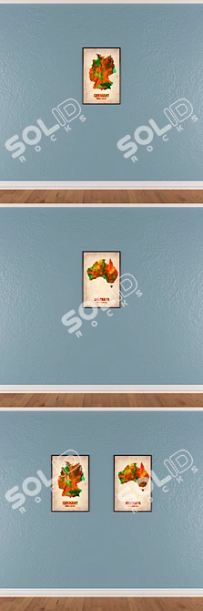 Modern Wall Art Set No. 111 3D model image 3