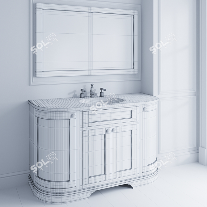 Burlington Bathroom Set - Elegant and Functional 3D model image 3