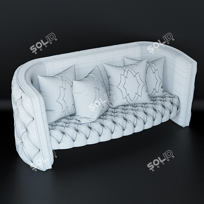 Luxurious Atena Sofa: Timeless Elegance 3D model image 3