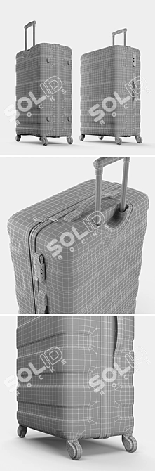 Stylish Pasadena 77cm Suitcase 3D model image 3