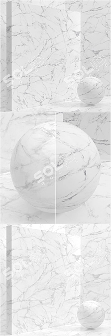 Seamless Coating Set: Marble, Plaster 3D model image 2