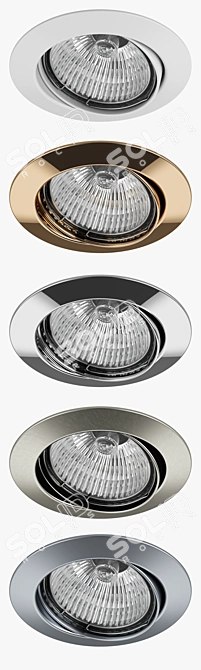 Lega 16 Lightstar: Stylish Recessed Spotlight 3D model image 2