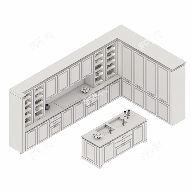 Elegance in the Kitchen: SCIC Gonzaga 3D model image 3