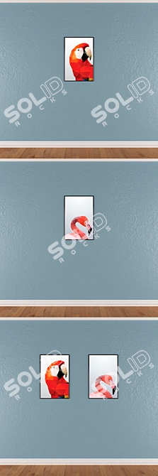 Versatile Set of Wall Paintings 3D model image 3