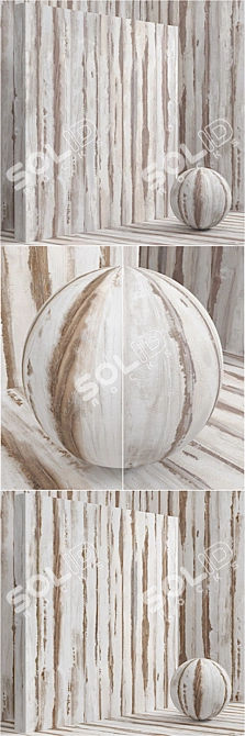 Seamless Wood Material Set 3D model image 3