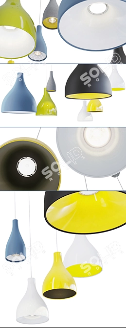 Exenia Willy LED Pendant Light 3D model image 2