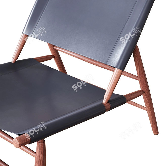 Stellar Works Triangle Chair & Ottoman 3D model image 5