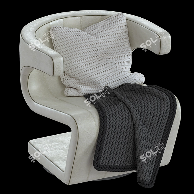 Cozy Gamma Dean Armchair 3D model image 2