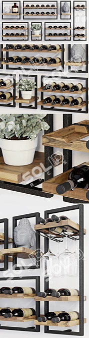 d-Bodhi Winemate Shelf Organizer 3D model image 2