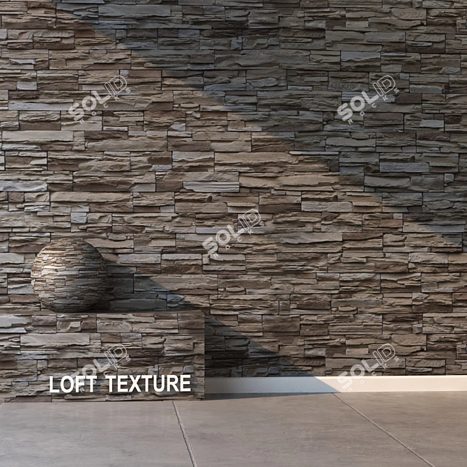 Title: Seamless Natural Stone Texture 3D model image 2