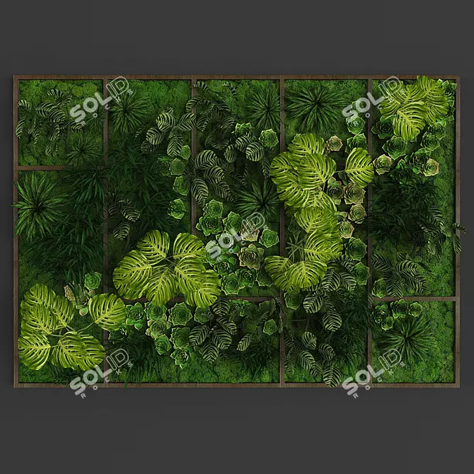 Vertical Greening System 3D model image 1