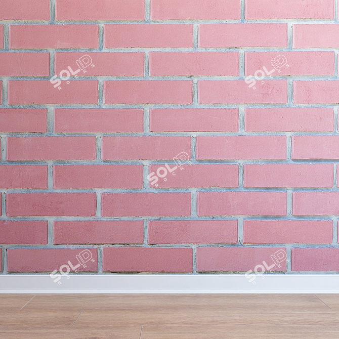 Ultra HD Seamless Brickwork for Interiors and Exteriors 3D model image 1