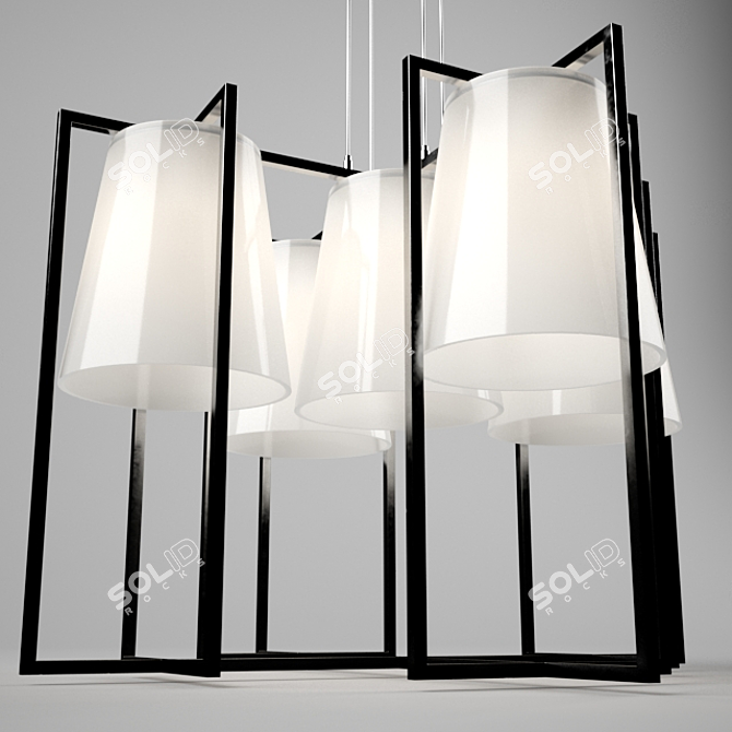 Astley Hurricane Ceiling Lamp 3D model image 2