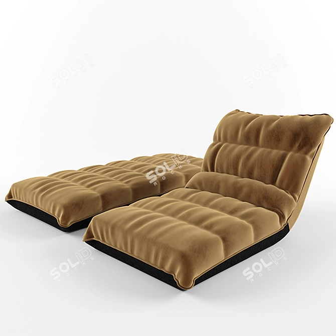 Ultimate Comfort Recliner Futon 3D model image 1