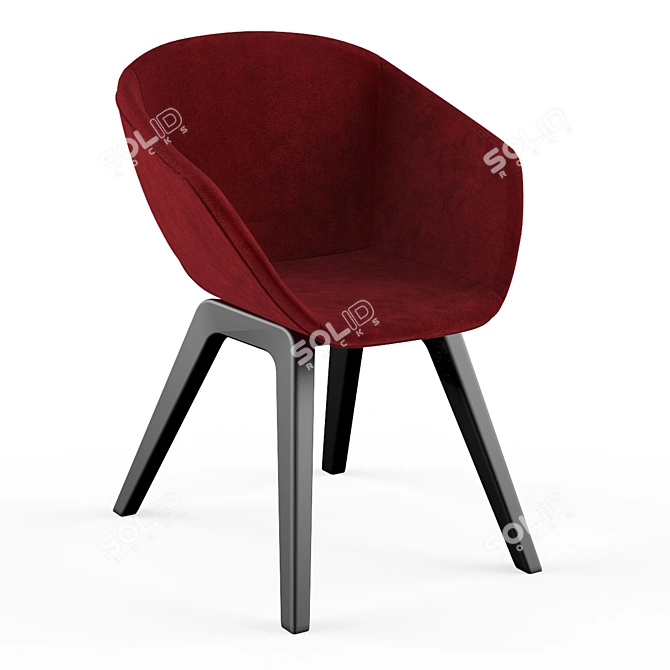 Modern Ergonomic Chair for Comfortable Seating 3D model image 1