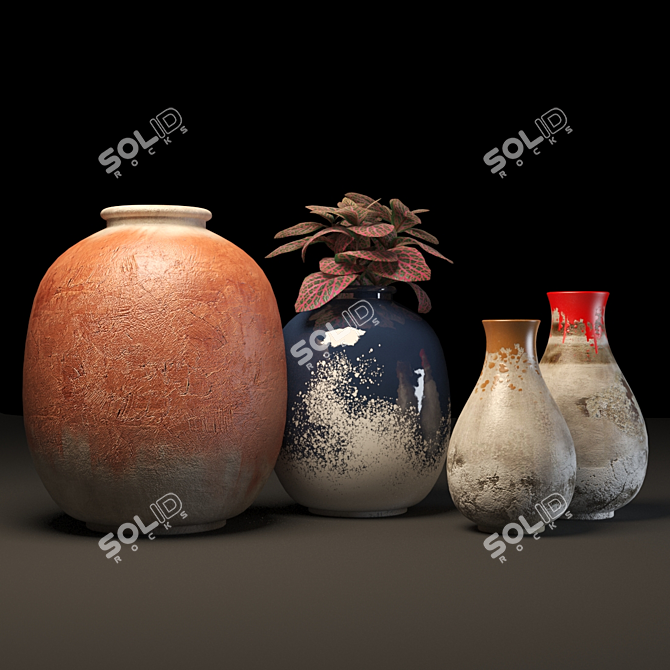 Elegant Vase - 2k Textures 3D model image 1