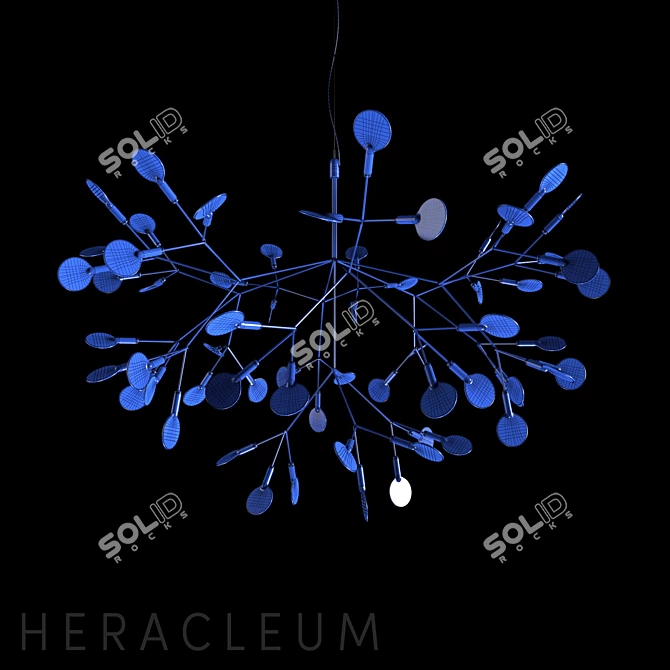 Elegant Heracleum II Chandelier 3D model image 2