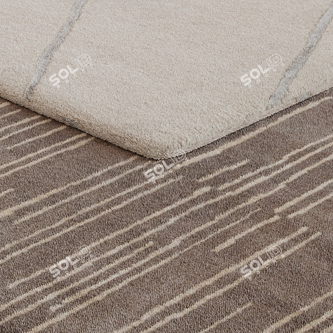 Luxury Fur Rug with Displacement 3D model image 3