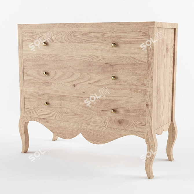 Villagio Chest - Elegant Storage Solution 3D model image 1