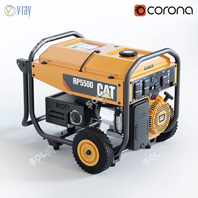 CAT RP 5500 Portable Generator 3D model image 1