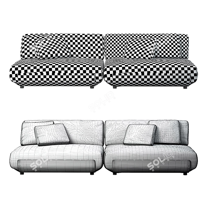 Oasi Paola Lenti Modular Sofa 3D model image 3