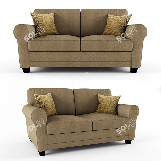 Serta Copenhagen Sofa - Modern Elegance 3D model image 1