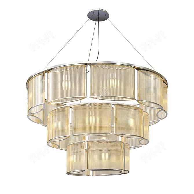 Elegant Stilio Pendant Lamp 3D model image 1