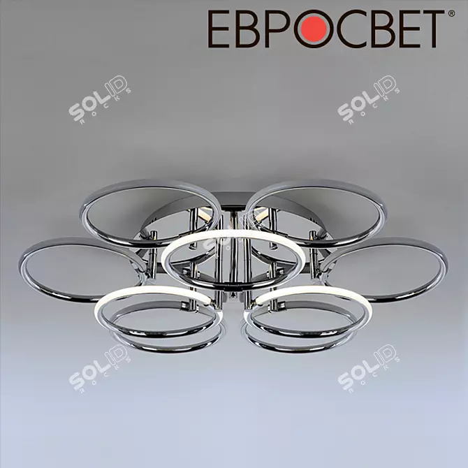 Eurolight LED Ceiling Lamp 3D model image 1