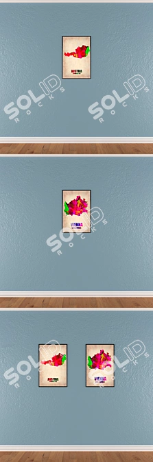 Title: Versatile Wall Art Set 3D model image 3