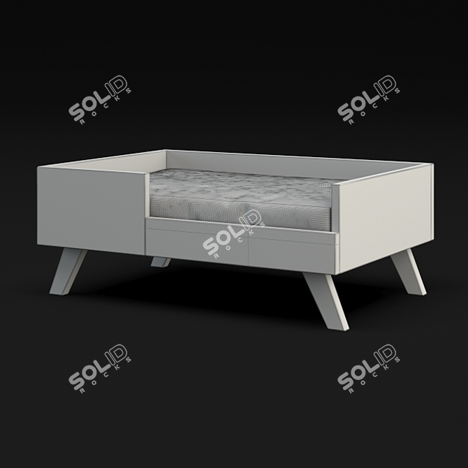 Stylish Loft Cot for Cats & Dogs 3D model image 3