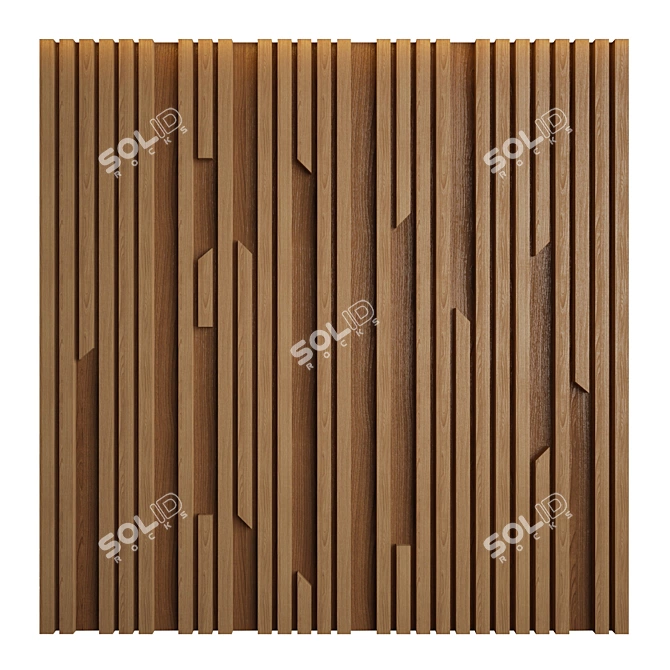 3D Wall Panel Collection 3D model image 1