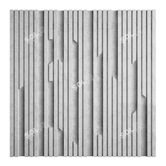 Architectural Wall Panel 16 3D model image 1