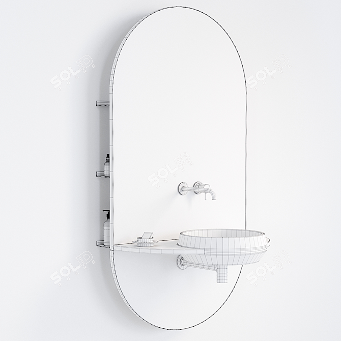 MUT Design's ARCO Washbasin: Modern Livingtec® Bathroom Fixture 3D model image 3