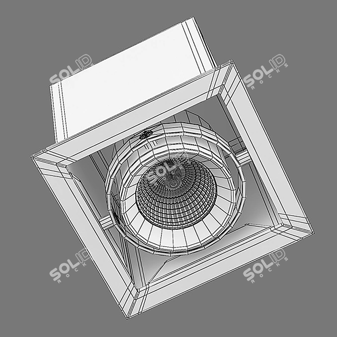 Cardano Lightstar: Modern and Sleek Spotlight 3D model image 3