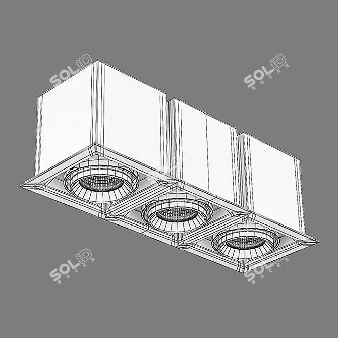 Elegant Cardano Lightstar: Versatile Decorative Inset Downlight 3D model image 2