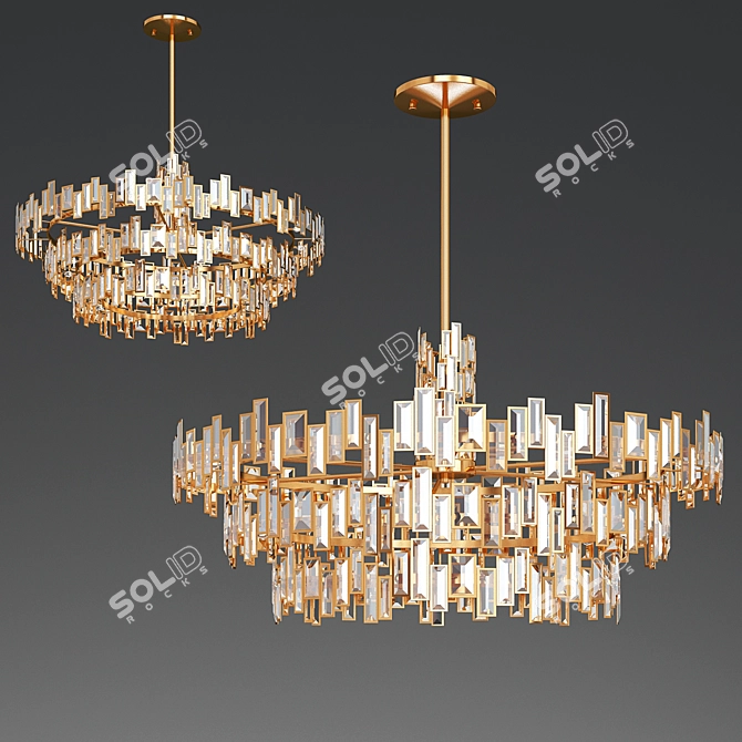 Egyptian Elegance: Luxor Gold Island 3D model image 1