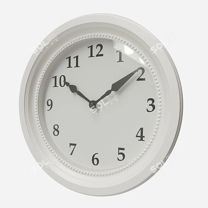 Sleek Wall Clock with Adjustable Hands - Ikea Sendrum 3D model image 1