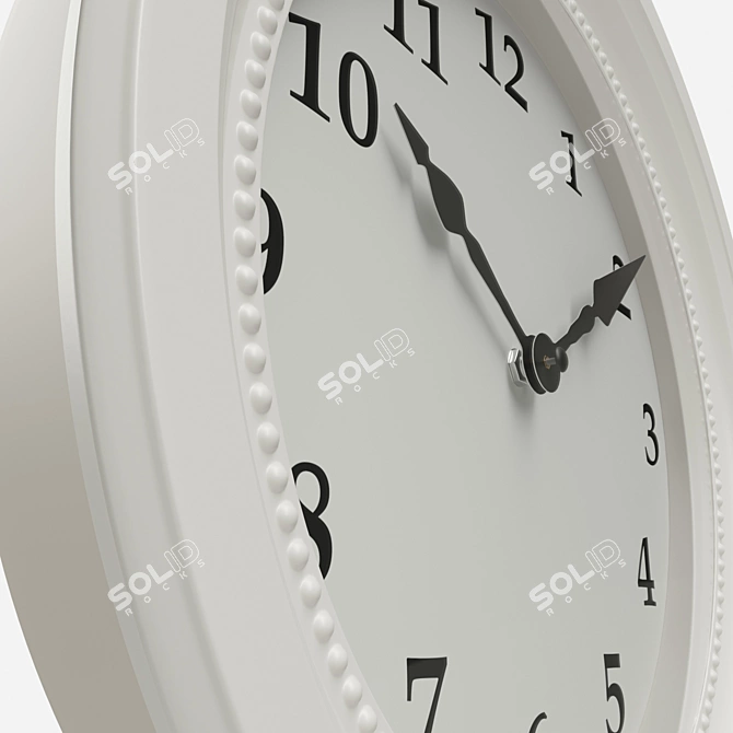 Sleek Wall Clock with Adjustable Hands - Ikea Sendrum 3D model image 2